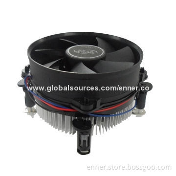 65W 3P CPU Cooler for Intel LGA775 with 90 x 90 x 23mm Heat-sink, 95 x 25mm DC Fan, 2,200rpm Speed